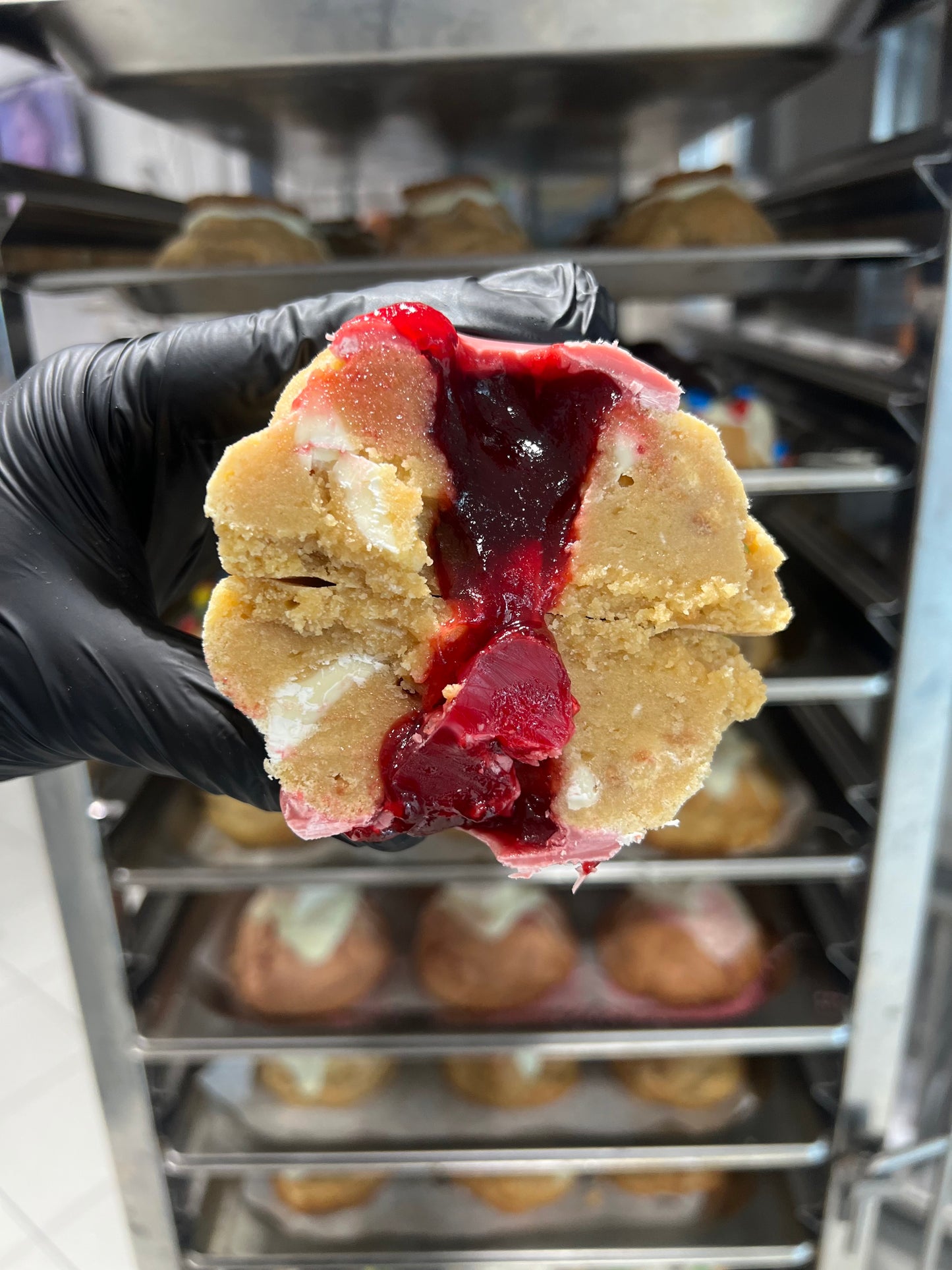 Boo-Berry Jam Donut