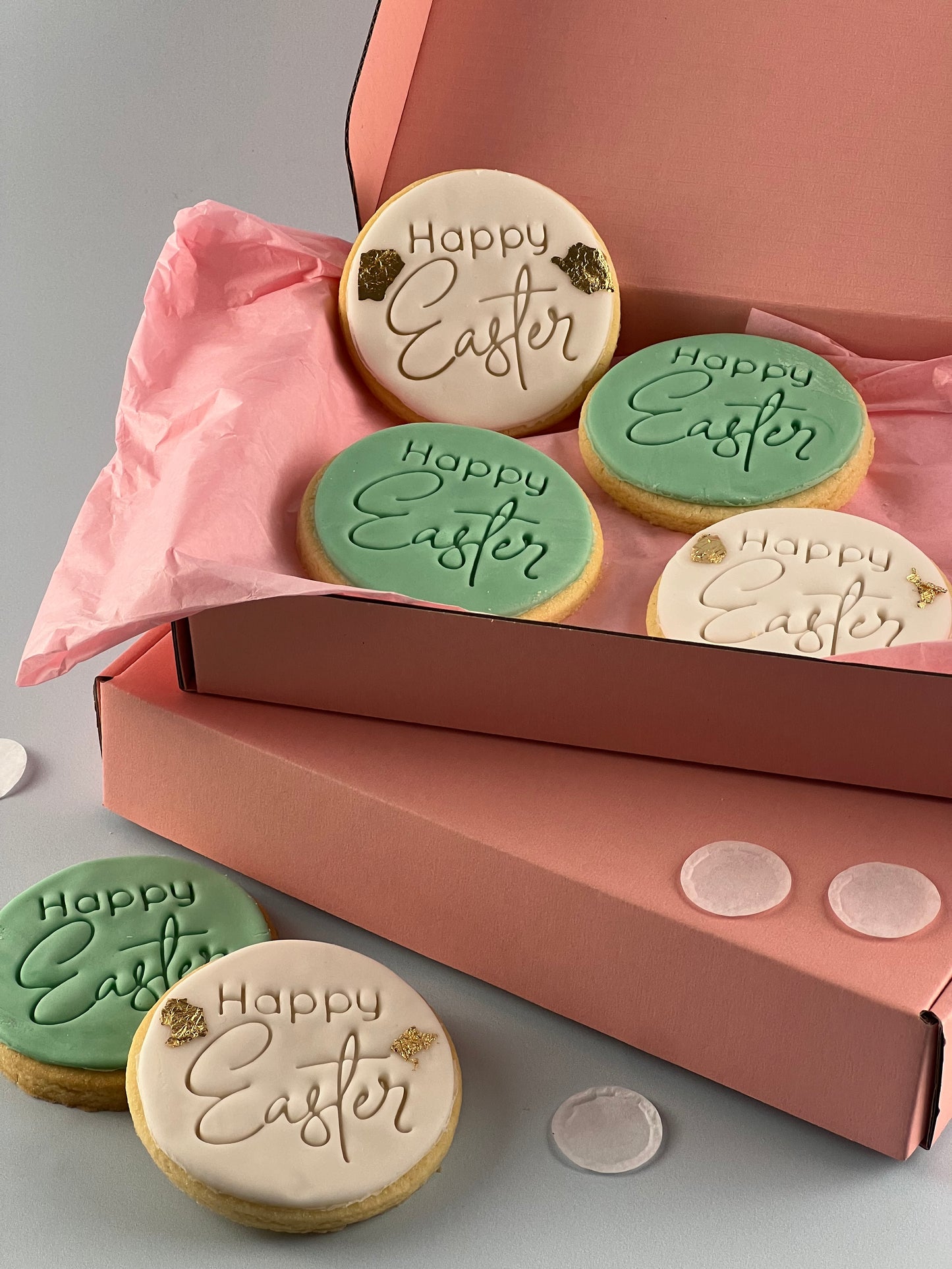 Classic Happy Easter Round Cookies