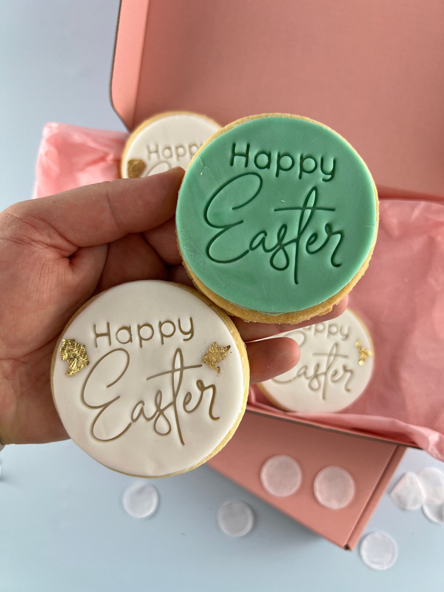 Classic Happy Easter Round Cookies