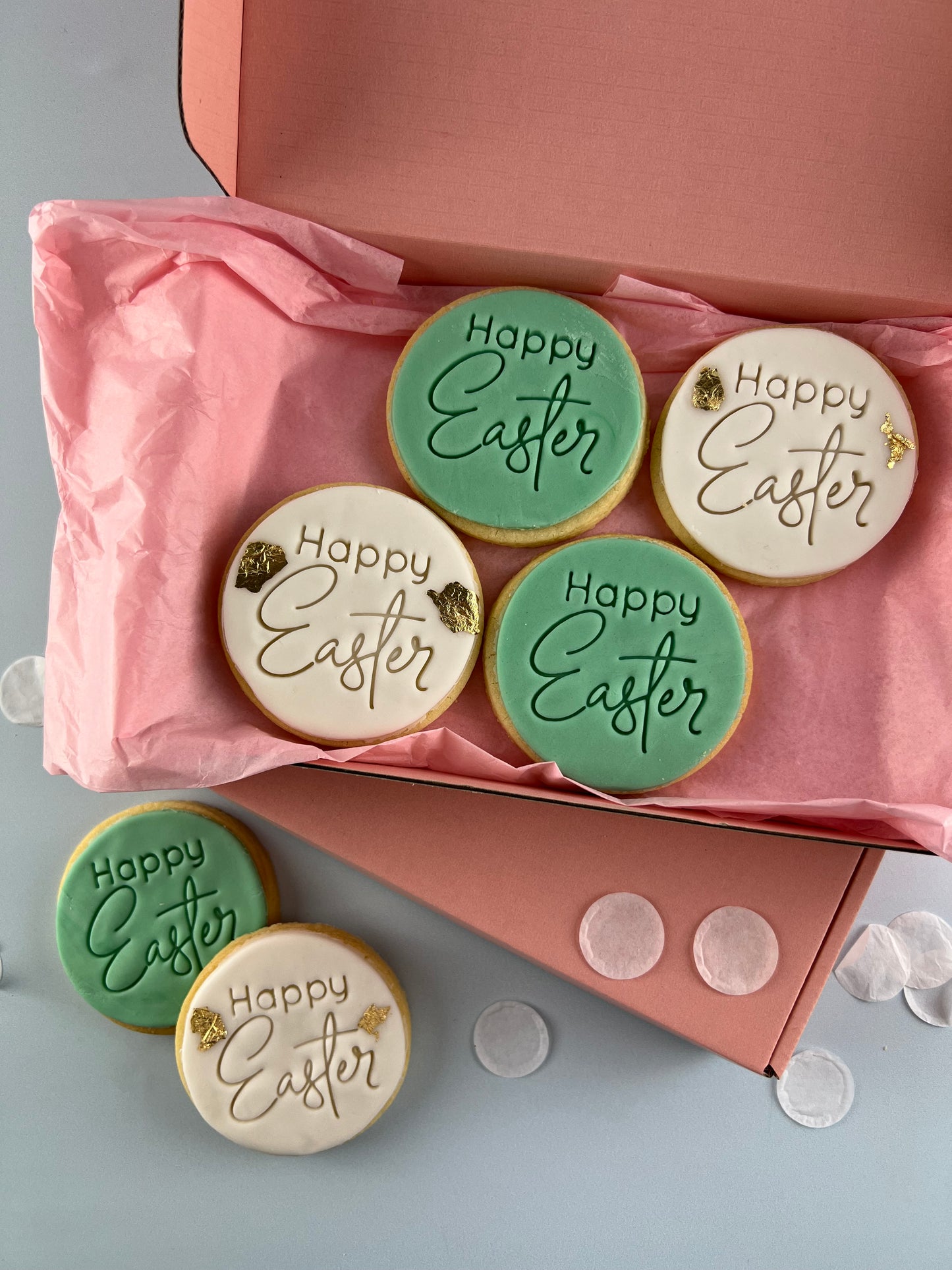 Classic Happy Easter Round Cookies