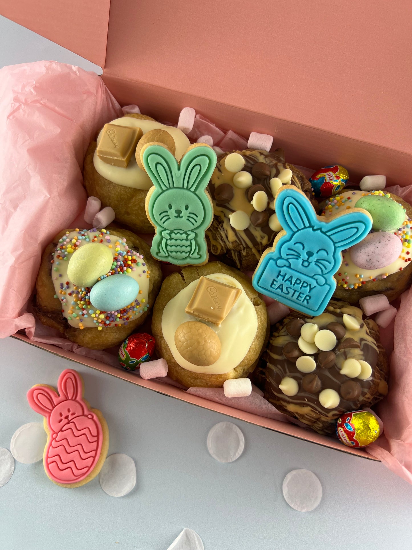 Mini Easter Character Loaded Cookie Box