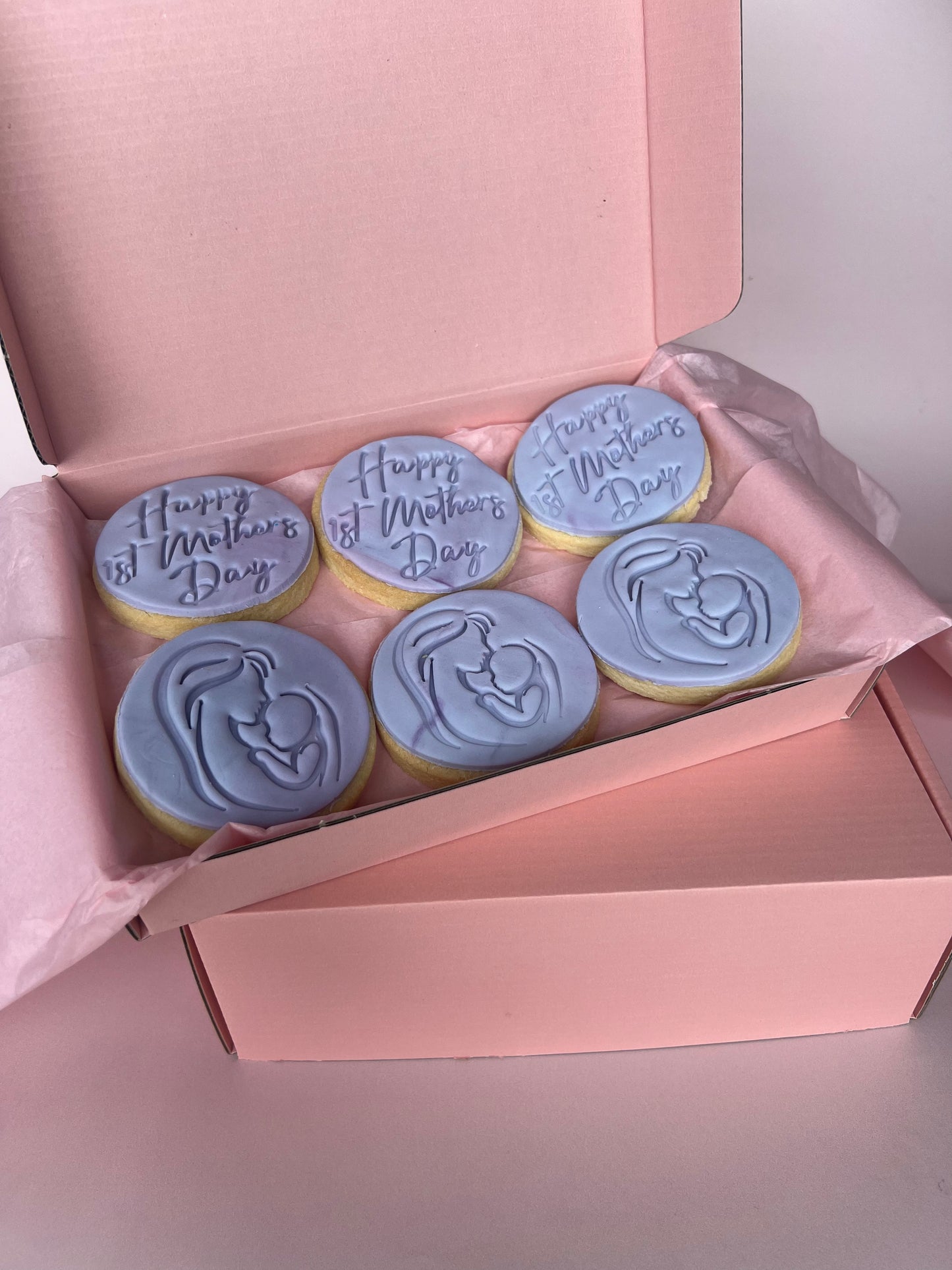 Happy First Mother's Day Round Cookies Gift Box