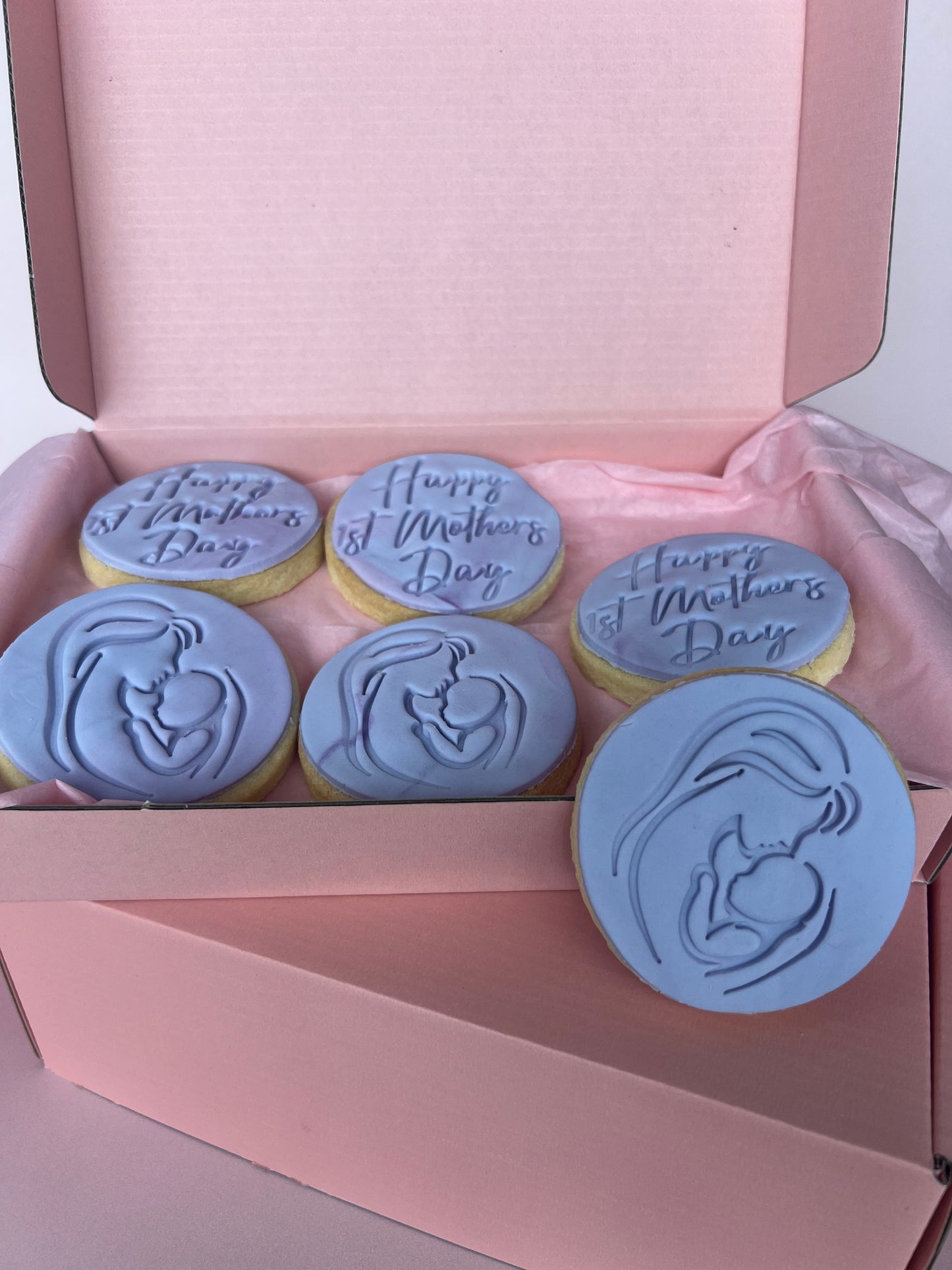 Happy First Mother's Day Round Cookies Gift Box