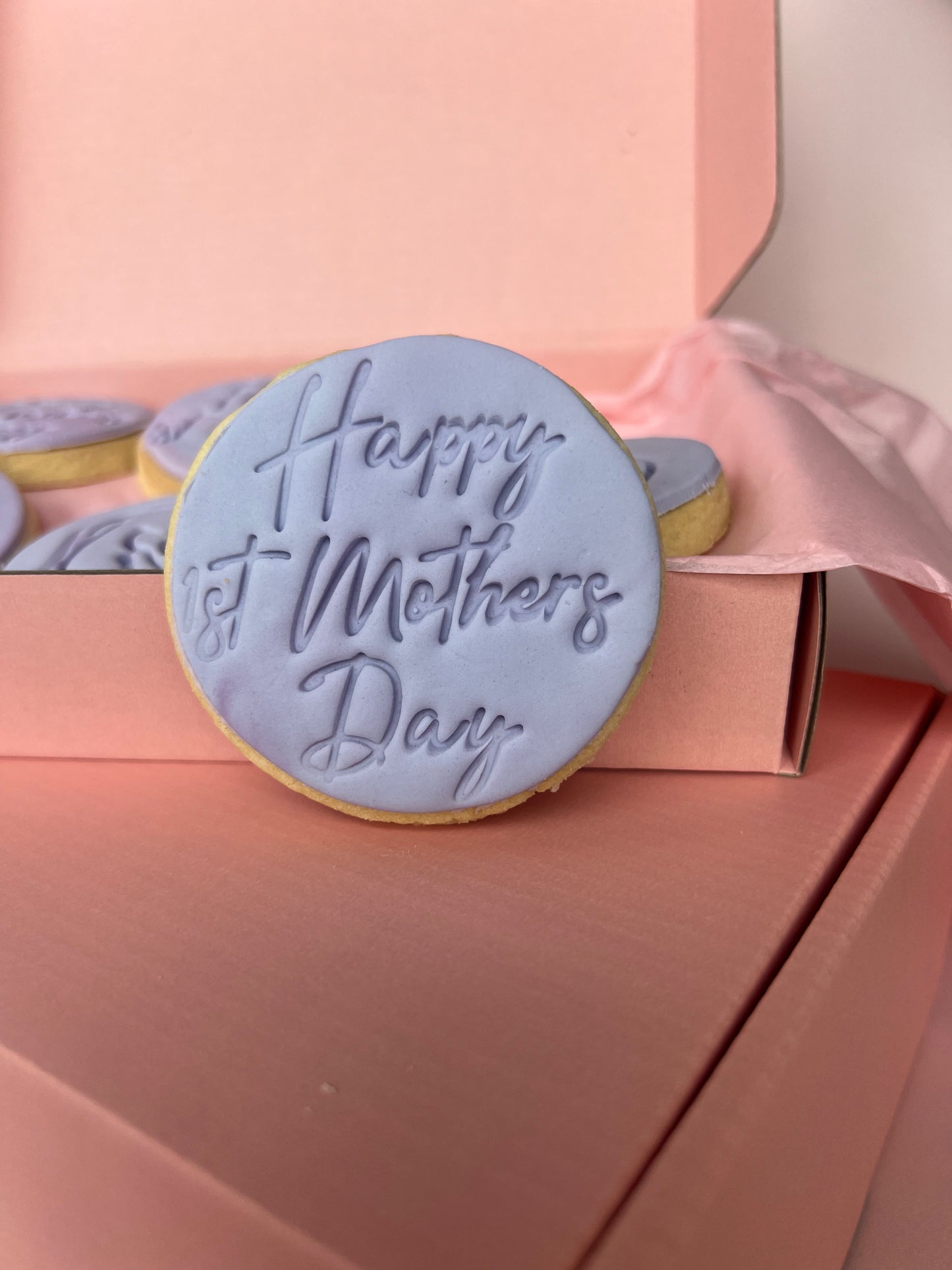 Happy First Mother's Day Round Cookies Gift Box