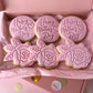 Happy Mother's Day Round & Rose Cookies Gift Box