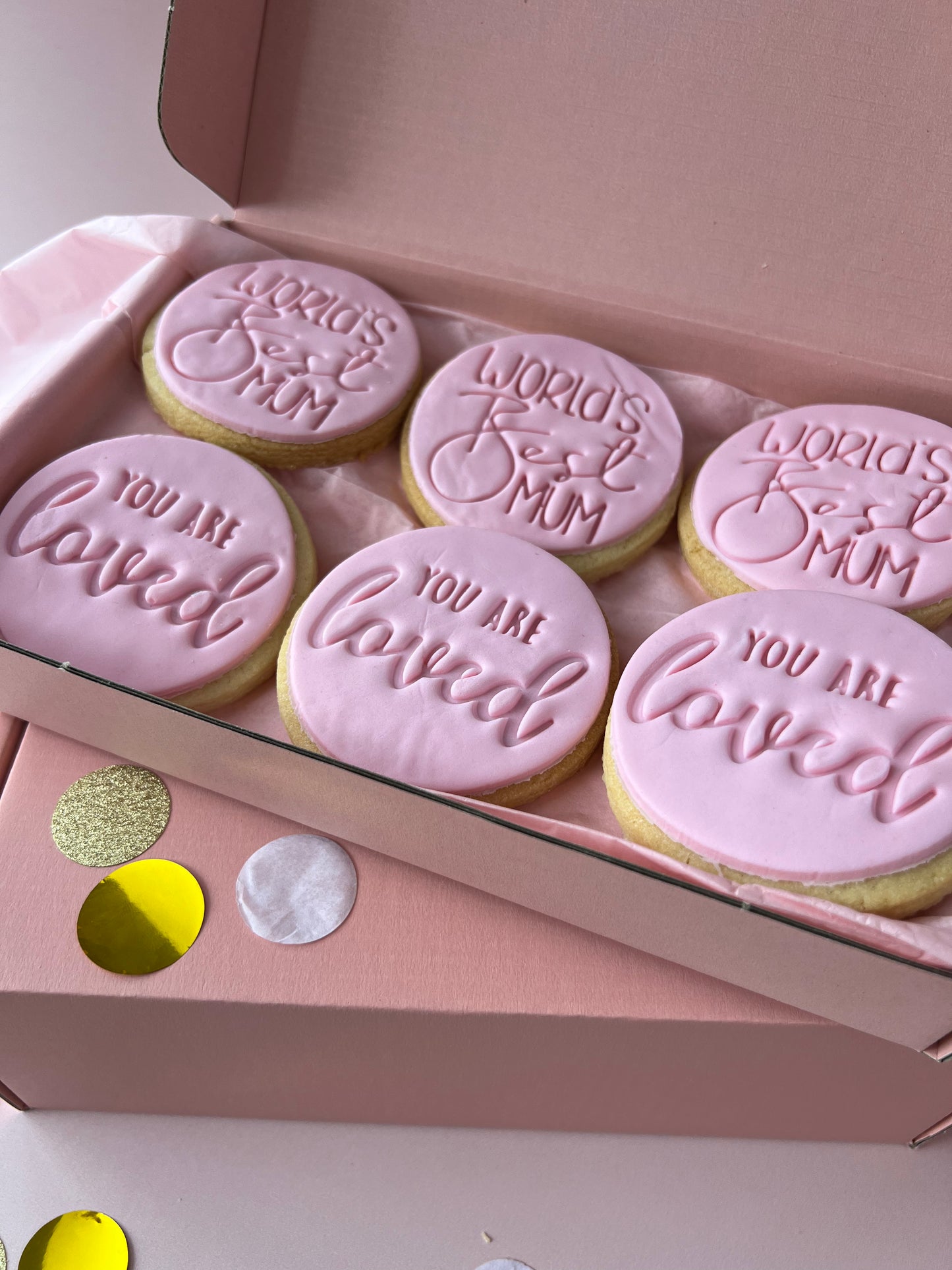 World's Best Mum Round Sugar Cookie Gift Box