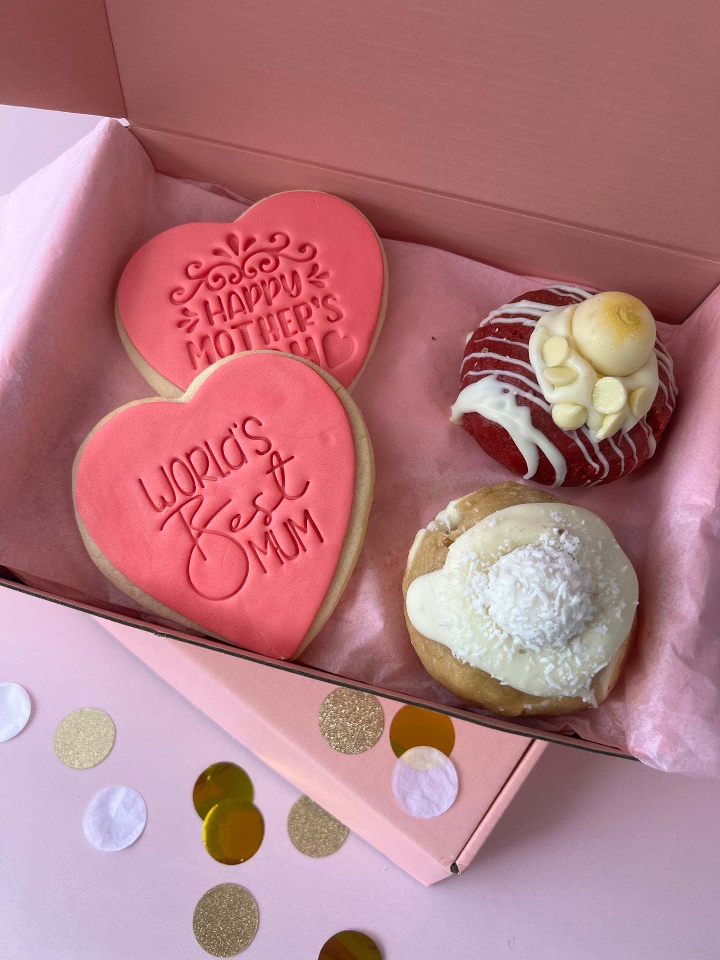 Mother's Day Delight: Delightful Duo Sugar & Loaded Cookie Gift Box