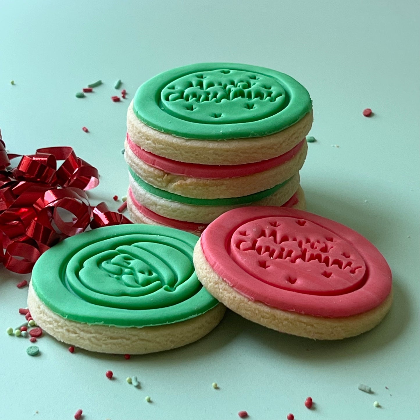 Festive Round Sugar Cookies