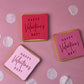 Happy Valentines Day Square Cookies