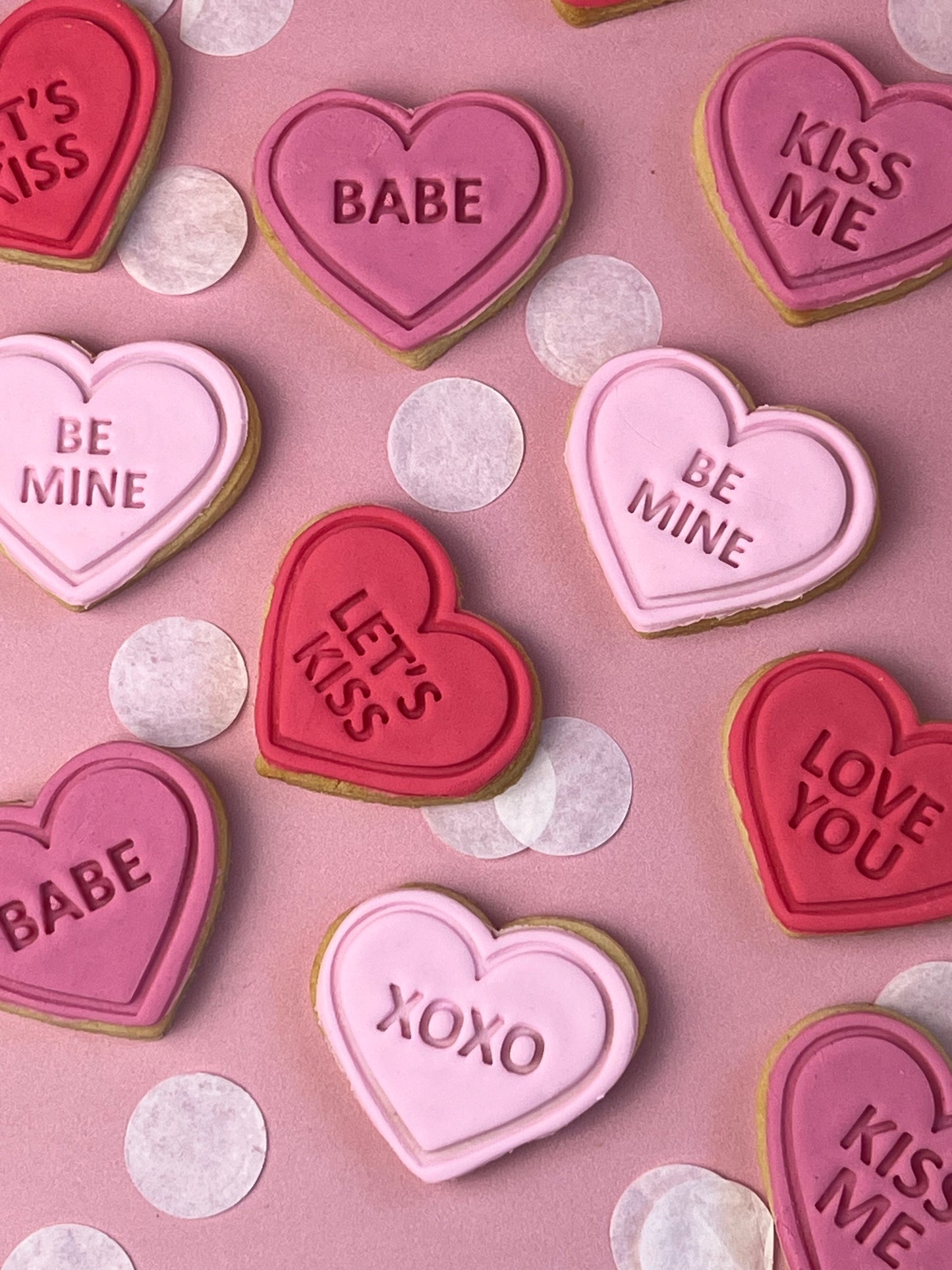 Valentines Day Mini Heart Cookies