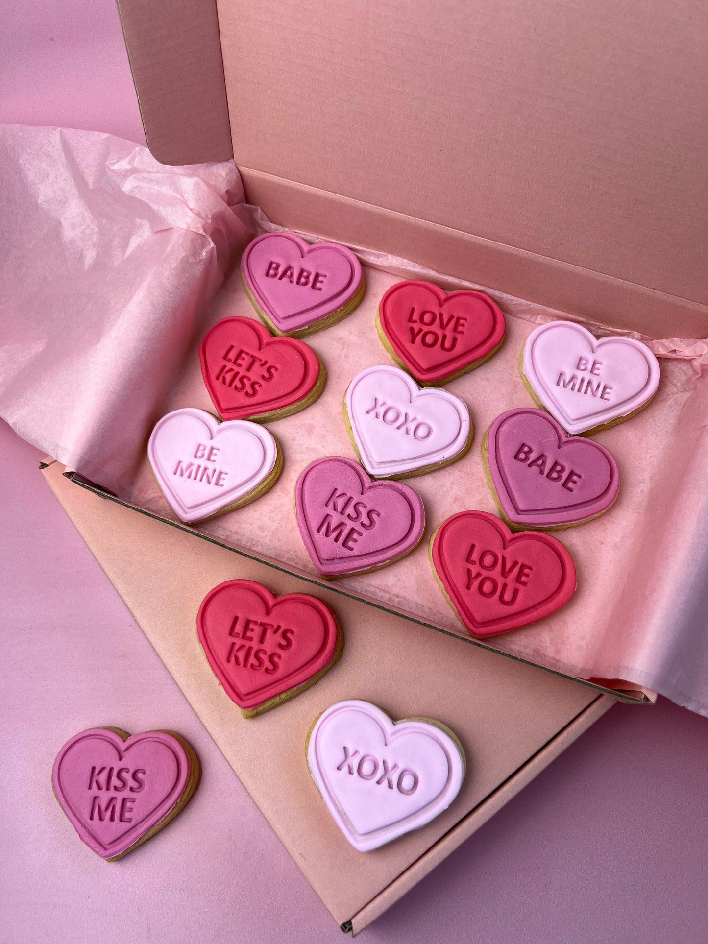 Valentines Day Mini Heart Cookies