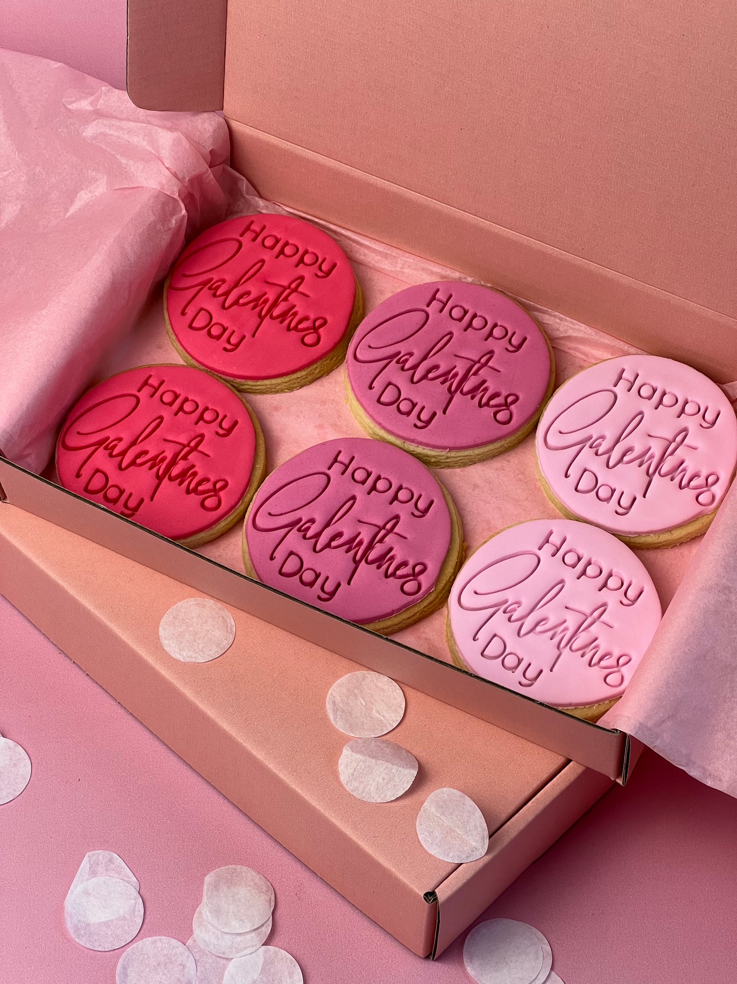 Happy Galentine's Day Round Cookies