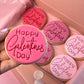 Happy Galentine's Day Round Cookies