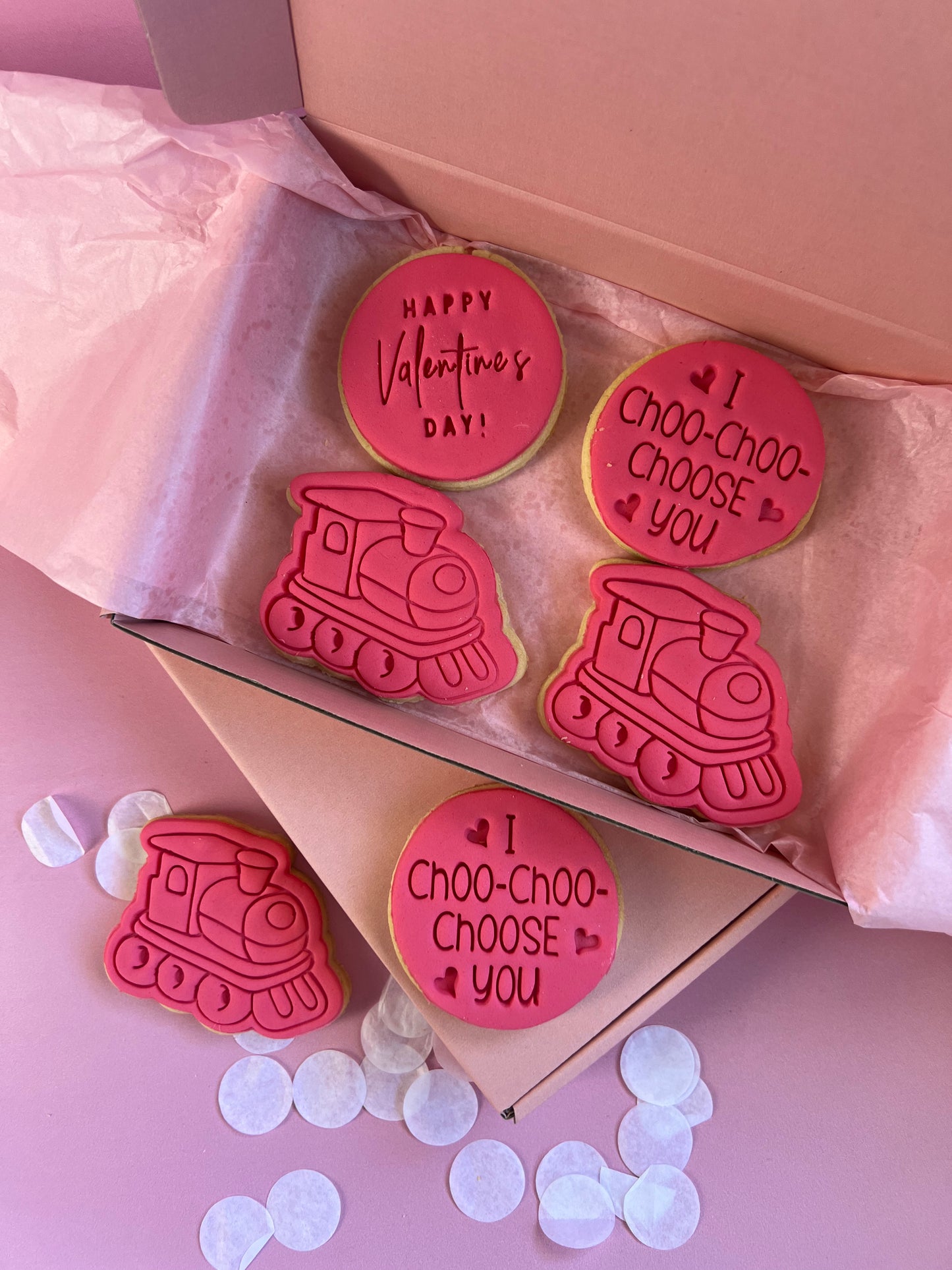 I Choo-Choo-Choose You Valentines Day Cookies