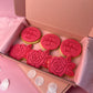 Happy Valentines Day Rose Cookies