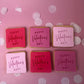 Happy Valentines Day Square Cookies