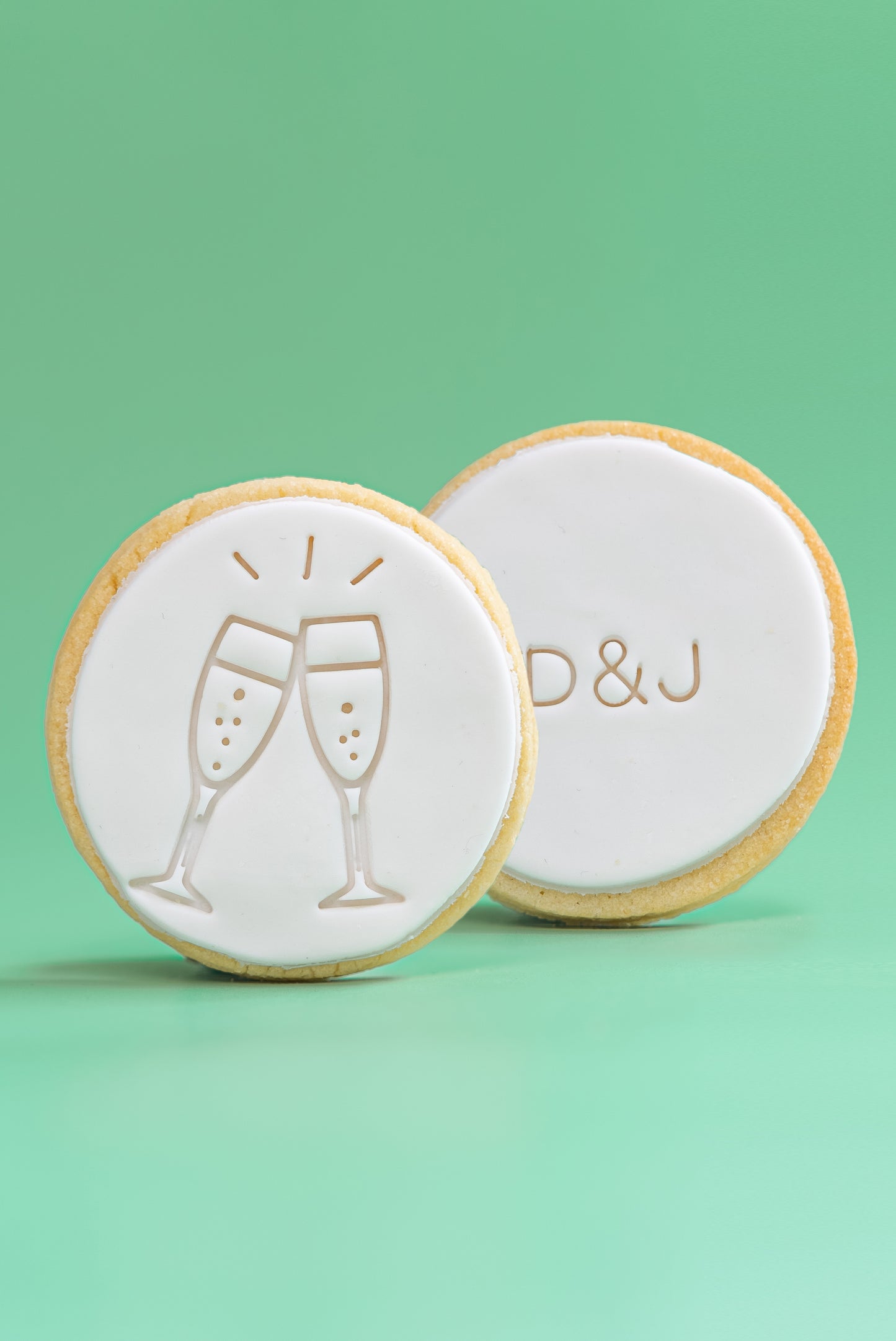 Initials & Diamond Ring Cookie Box